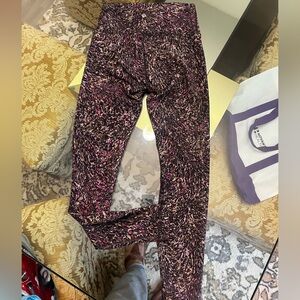 Lululemon Pink and Brown multicolored align Leggings